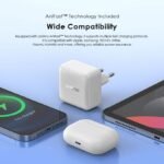 oraimo PowerCube 20 Chic Kit de chargeur mural GaN 20 W avec câble Type-C vers Type-C – Image 5