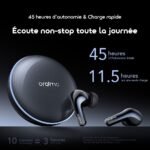 oraimo SpaceBuds 2 Écouteurs True Wireless AI Smart – Gris spatial – Image 13