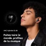 oraimo SpaceBuds 2 Écouteurs True Wireless AI Smart – Gris spatial – Image 3