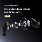 oraimo SpaceBuds 2 Écouteurs True Wireless AI Smart – Gris spatial – Image 6