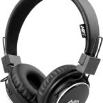 NIA Q1 Casque sans fil multifonction pliable Bluetooth avec pilotes stéréo de 40 mm, microphone, lecteur MP3, radio FM intégrée pour enfants/garçons/filles/tablette Fire/iPad