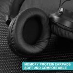 NIA Q1 Casque sans fil multifonction pliable Bluetooth avec pilotes stéréo de 40 mm, microphone, lecteur MP3, radio FM intégrée pour enfants/garçons/filles/tablette Fire/iPad – Image 2