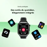 oraimo Watch Lumos N Montre connectée avec écran HD 2,01 pouces et étanchéité IP68 – Image 4