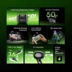 oraimo SpaceBuds MOCO 50 heures d'autonomie avec traduction IA SpaceBuds MOCO – Image 13